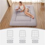 Japanese Floor Mattress with Storage Bag - Grey 150x200 cm