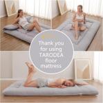 Japanese Floor Mattress with Storage Bag - Grey 150x200 cm