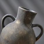 Rustic Ceramic Farmhouse Flower Vase with Handles