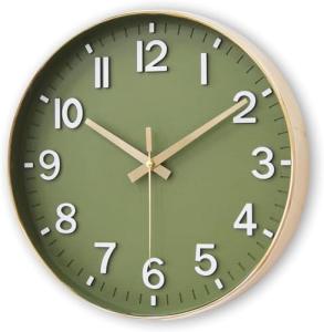 12 Inch Silent Modern Wall Clock - Easy to Read
