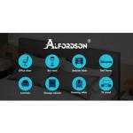 King Size Upholstered Bed Frame with Tufted Headboard