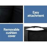 5-Seater Dark Grey Sofa Bed with Cushions