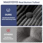 MaxYOYO L-Shaped Convertible Sofa Bed, Dark Grey