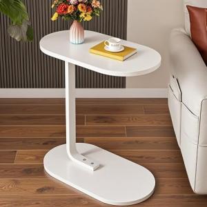 White Small Side Table for Living Room or Balcony