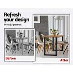 Iron Table Legs with Non-Slip Pads - Black