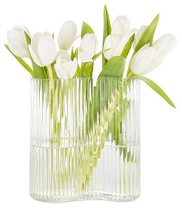 MOLIMAO Clear Glass Footprint Vase