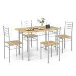 Giantex 5-Piece Counter Height Dining Set