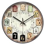 Silent Retro Round Wall Clock for Home Decor