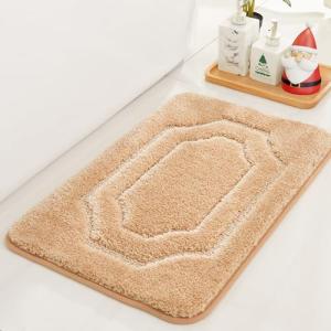 Non-Slip Soft Beige Bath Mat 16"x24