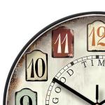 Silent Retro Round Wall Clock for Home Decor