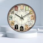 Silent Retro Round Wall Clock for Home Decor