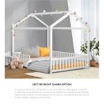 Oikiture Kids Double Bed Frame with Wooden Base