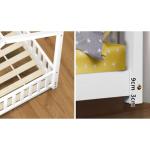 Oikiture Kids Double Bed Frame with Wooden Base