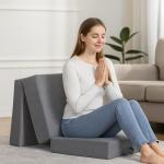 Portable Tri-Fold Mattress with Non-Slip Bottom