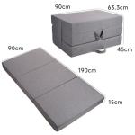 Portable Tri-Fold Mattress with Non-Slip Bottom