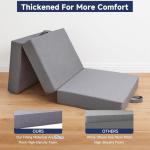 Portable Tri-Fold Mattress with Non-Slip Bottom