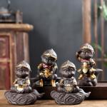 Handmade Wukong Monkey King Tea Pet Statue