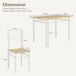 Giantex 5-Piece Counter Height Dining Set