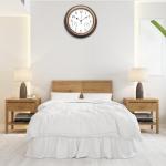 12-Inch Waterproof Wall Clock with Temperature & Humidity