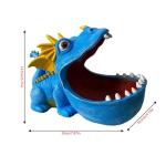 Blue Dragon Big Mouth Resin Candy Dish