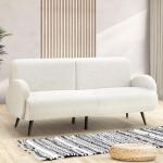 Oikiture 3-Seater Sherpa Sofa for Living Room