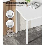 Artiss 5-Piece White Dining Table & Chair Set