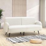 Oikiture 3-Seater Sherpa Sofa for Living Room