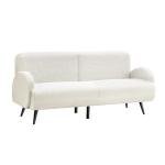 Oikiture 3-Seater Sherpa Sofa for Living Room