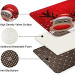 Cute Deer Christmas Bath Rug Set of 3