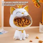 Big Mouth Cat Statue for Storage and Decor