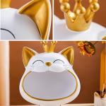 Big Mouth Cat Statue for Storage and Decor