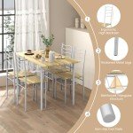 Giantex 5-Piece Counter Height Dining Set