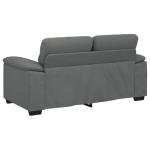 Dark Grey 2-Seater Sofa for Living Room