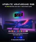 16.5" Bluetooth Digital Wall Clock with Remote