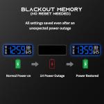 16.5" Bluetooth Digital Wall Clock with Remote