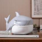 Shark Candy Dish Cookie Jar Home Decor 9.1