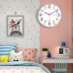12-Inch Silent Wall Clock for Kids' Learning
