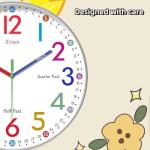 12-Inch Silent Wall Clock for Kids' Learning