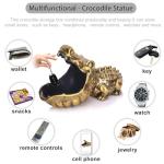 Crocodile Candy Dish and Key Bowl Sculpture