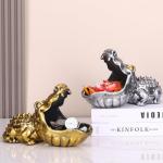 Crocodile Candy Dish and Key Bowl Sculpture