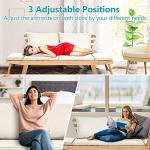 Convertible Acacia Wood Patio Daybed with Cushions