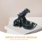 Hippo Figurine Resin Bowl for Home Decor