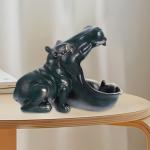 Hippo Figurine Resin Bowl for Home Decor