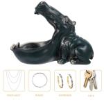 Hippo Figurine Resin Bowl for Home Decor
