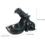 Hippo Figurine Resin Bowl for Home Decor