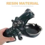 Hippo Figurine Resin Bowl for Home Decor