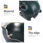 Hippo Figurine Resin Bowl for Home Decor