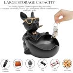 Heart-Shaped French Bulldog Candy Bowl and Key Holder