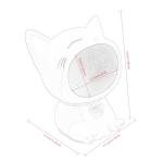 Lucky Cat Statue Key Bowl for Entryway Decor