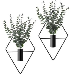 Jexine Geometric Metal Hanging Planters - 4 Pcs